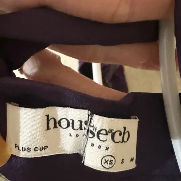 SOLD - HOUSE OF CB Talika Midi Dress in Grape size XS Plus cup D/E New WO Tags - Picture 7 of 8